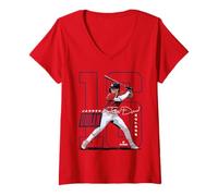 Donna Jarren Duran | Giocatori di Baseball MLB Boston | MLBJDU202M Maglietta con Collo a V