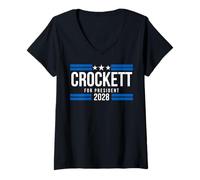 Donna Jasmine Crockett per il presidente 2028, Jasmine Crockett 2028 Maglietta con Collo a V