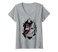 Donna Jason Universe x Call of Duty Crossover Military Helmet Maglietta con Collo a V