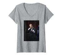 Donna Jason Van Oijen combattente Olandese Muay Thai di Michael Grecco Maglietta con Collo a V