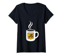 Donna Javascript Dev - Tazza da caffè codice Maglietta con Collo a V