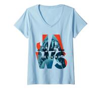 Donna Jaws 2025 Amity Island 1975 Maglietta con Collo a V