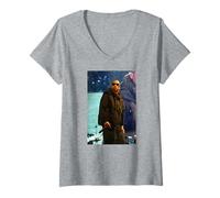 Donna Jay-Z Hip Hop a Glastonbury 2008 di Andy Willsher Maglietta con Collo a V