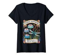 Donna Jehovah's Witness 2026 Convention Eternal Happiness JW Org Maglietta con Collo a V