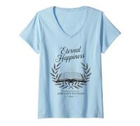 Donna Jehovah's Witness 2026 Convention Eternal Happiness JW Org Maglietta con Collo a V