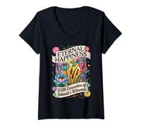 Donna Jehovah's Witness 2026 Convention Eternal Happiness JW Org Maglietta con Collo a V