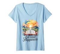 Donna Jehovah's Witness 2026 Convention Eternal Happiness JW Org Maglietta con Collo a V