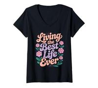 Donna Jehovah's Witness Best Life Ever JW Gift JW Org Maglietta con Collo a V