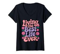 Donna Jehovah's Witness Best Life Ever JW Gift JW Org Maglietta con Collo a V