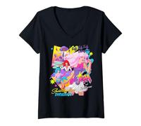 Donna Jem And The Holograms Truly Truly Truly Outrageous Showtime Maglietta con Collo a V