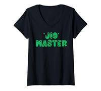 Donna Jig Master soprannomi Musicali irlandesi per Uomini, Donne e Bambini Maglietta con Collo a V