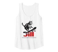 Donna JILL - Bellissimo nome di ragazza con gatto e skateboard Canotta