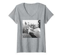 Donna Jim Clark Campione del Mondo Pilota Snetterton 1964 Maglietta con Collo a V