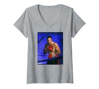 Donna Jimmy Jim Kevin Ellis Boxer sul Ring di Michael Grecco Maglietta con Collo a V