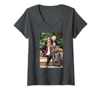 Donna Joanna Lumley & Jennifer Saunders Cast Assolutamente Favoloso Maglietta con Collo a V