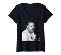 Donna Joe Louis Ex Campione del Mondo di Boxe dei Pesi massimi 1948 Maglietta con Collo a V