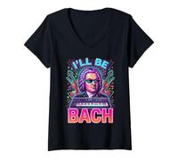 Donna Johann Sebastian Bach Malato Bach Maglietta con Collo a V