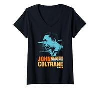 Donna John Coltrane Carnegie Hall Capodanno 1961 Maglietta con Collo a V