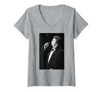 Donna Johnny Cash Folsom Prison Blues Cambridge Live 1988 Maglietta con Collo a V