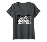 Donna Jon Pertwee Worzel Gummidge & Zia Sallys 1981 Maglietta con Collo a V