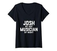 Donna Josh - Costume da Musicista di Halloween, Generazione Z, Millennial Josh Maglietta con Collo a V