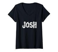 Donna Josh Halloween Monsters - Nome Personalizzato Word Art Maglietta con Collo a V