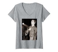 Donna Joy Division dal Vivo Ian Curtis e Bernard Sumner Martin O'Neill Maglietta con Collo a V