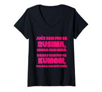 Donna JUCE Sam pio SA RUSIMA - DANAS Sam pio SA KUMOM Maglietta con Collo a V