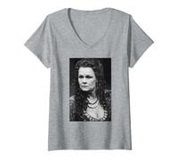 Donna Judi Dench Theatre Attrice Antony & Cleopatra 1987 Maglietta con Collo a V