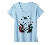 Donna Juneteenth Liberation Freedom Day Design Maglietta con Collo a V