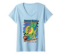 Donna Jurassic Park Say It Don’t Spray It 93 Maglietta con Collo a V