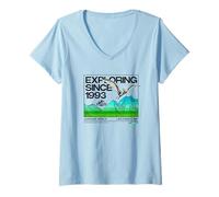 Donna Jurassic World Exploring Since 1993 Maglietta con Collo a V