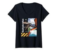 Donna Jurassic World Rebirth Quetzalcoatlus Covert Mission Maglietta con Collo a V