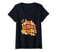Donna Just 10 More Minutes Night Owl Camicia Nightie Sleepyheads Maglietta con Collo a V