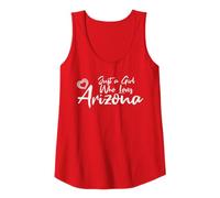 Donna Just a Girl Who Loves Arizona. Cute Women's Teen Girls Tween Canotta