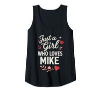 Donna Just A Girl Who Loves Mike T-Shirt Cute Mike Canotta
