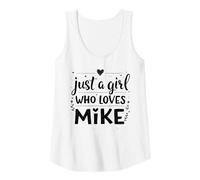 Donna Just A Girl Who Loves Mike T-Shirt Cute Mike Canotta