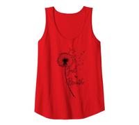 Donna Just Breathe Dandelion Butterfly Inspirational Boho Floral Canotta