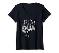 Donna Just DUA IT - Maglietta Islamica Musulmana Maglietta con Collo a V