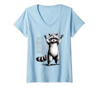 Donna Just Here for The Trash Maglietta con Collo a V