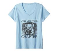 Donna Just One More Chapter Maglietta con Collo a V