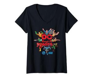 Donna Justice League DC Through The Ages Maglietta con Collo a V