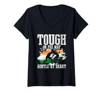 Donna Kabaddi India Wrestling Tough On The Mat Maglietta con Collo a V