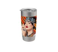 Donna kabyle e splendidi gioielli KAYLE Bicchiere termico in acciaio inox doppia parete