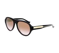 DONNA KARAN Women's Sunglasses DO514S - Black Crystal with Smoke Gradient W/Gold Flash Lens