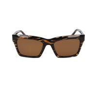 DONNA KARAN Women's Sunglasses DO515S - Brown Horn with Solid Brown Lens