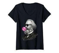 Donna Karl Marx Maglietta con Collo a V
