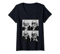Donna Karl Marx Maglietta con Collo a V