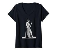 Donna Kate Bush Si esibisce in Wow nel Tour della Vita del Cuore di Leone della TV Svizzera Maglietta con Collo a V