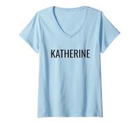 Donna Katherine Maglietta con Collo a V